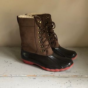 Jcrew Sperry Shearwater Chocolate Boots